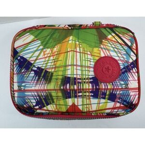 Kipling Pen/marker Case Art Supply Case Rainbow Spin Art Print No Charm